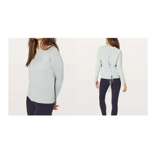 Lululemon Tied To You Sweater- Heathered  Starlight Grey